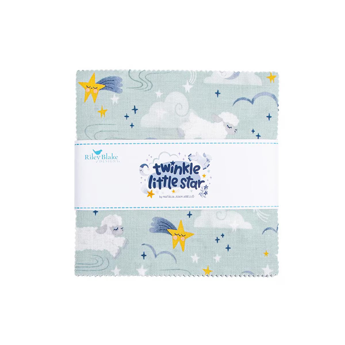 Charm Pack 5x5 Squares - Riley Blake Twinkle Little Star 5-inch Stacker - 40 5" Squares