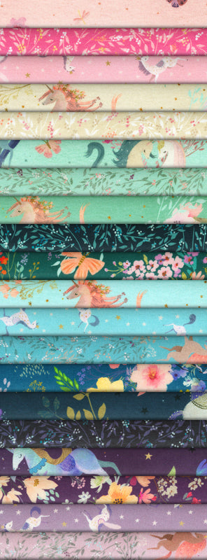 Robert Kaufman Unicorn Meadow by Sanja Rescek Roll-up - 40 Strip Roll