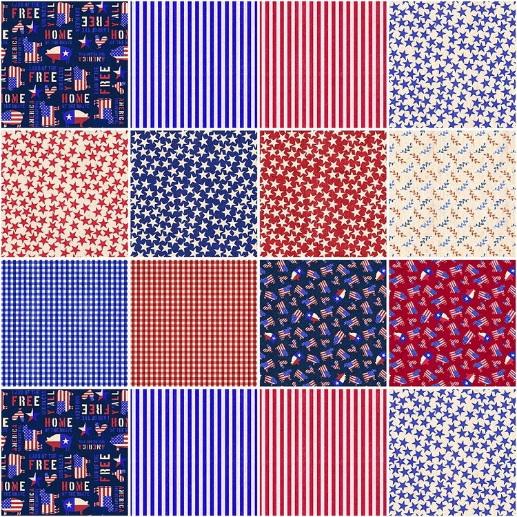 P&B Textiles - American Farm Roll - 40 2.5" Strips 