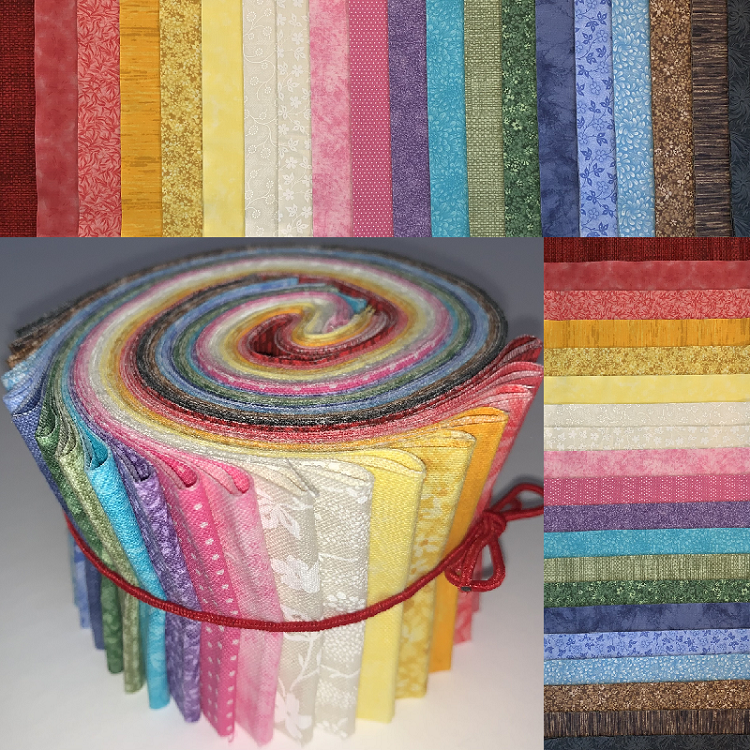 1930s Palette 2.5" Roll - 20 Fabrics, 20 Total Strips