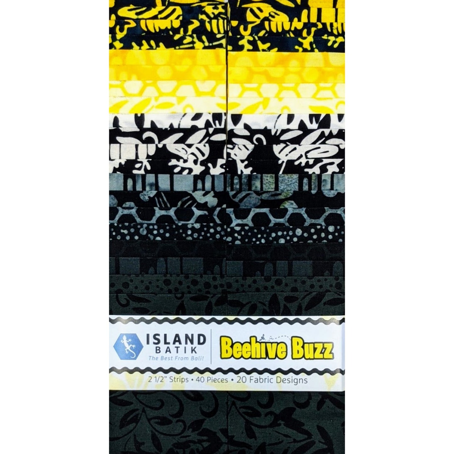 Island Batik - Beehive Buzz - 20 Fabrics, 40 Total Strips