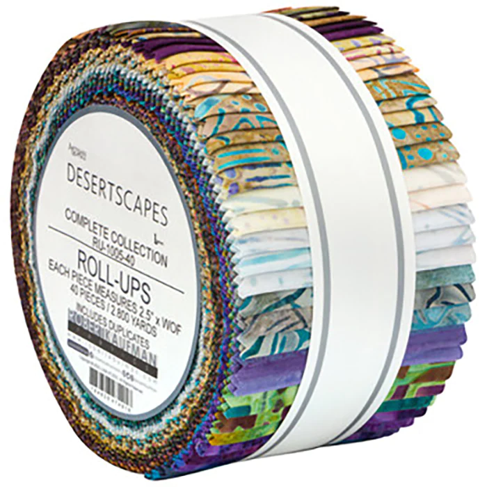 Robert Kaufman Artisan Batiks: Desertscapes Roll-up - 40 Total Strips