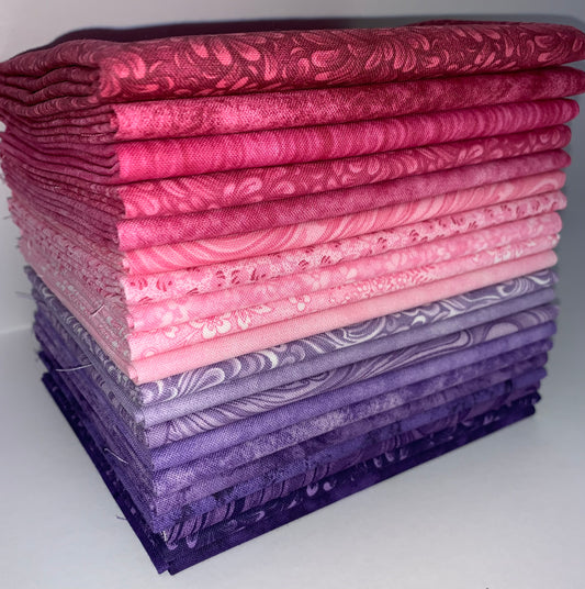 Plumberry Fat Quarter Bundle - 20 Fabrics, 20 Total Fat Quarters