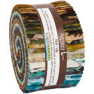 Robert Kaufman Artisan Batiks: Wildlife Sanctuary Roll-up - 40 Total Strips