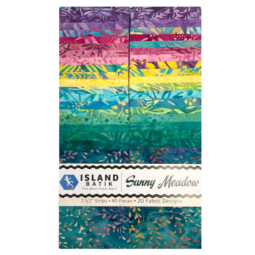 Island Batik - Sunny Meadow - 20 Fabrics, 40 Total Strips