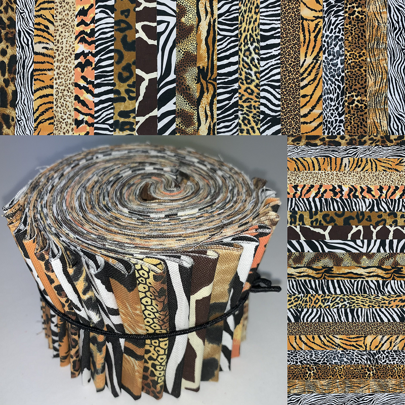 Animal Skin Prints 2.5" Roll - 20 Total Strips