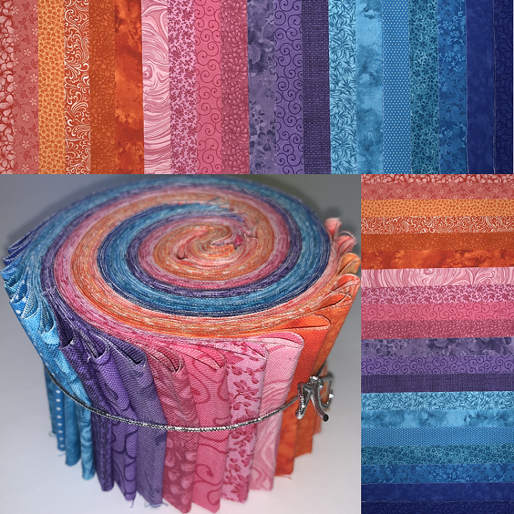 Ashton 2.5" Roll - 20 Fabrics, 20 Total Strips