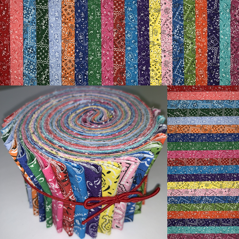 Bandana Paisley 2.5" Roll - 20 Total Strips