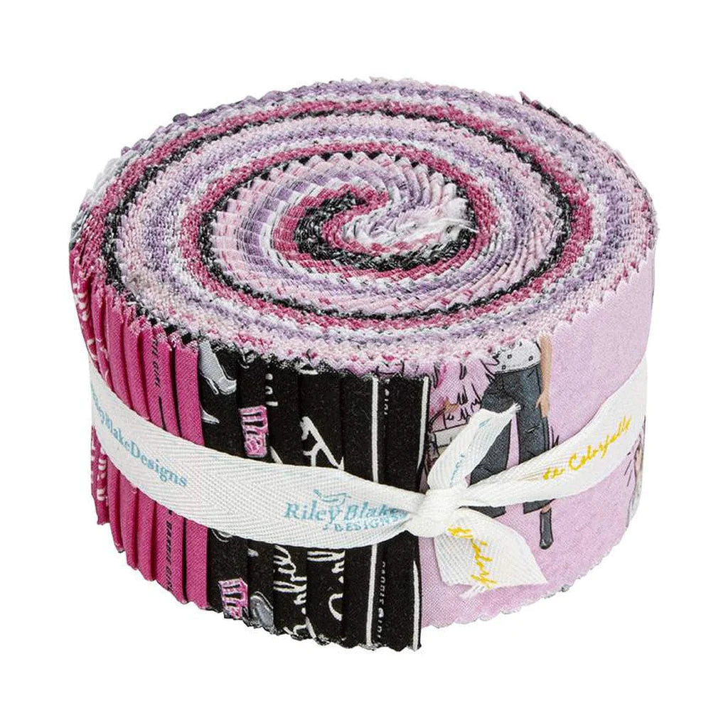 Riley Blake Barbie - 40 Strip Rolie Polie