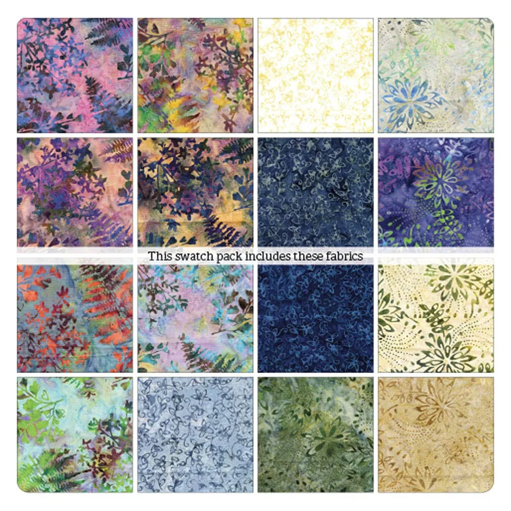 Benartex Bali Batik Impressions Batiks Strip-pies - 40 2.5" Strips
