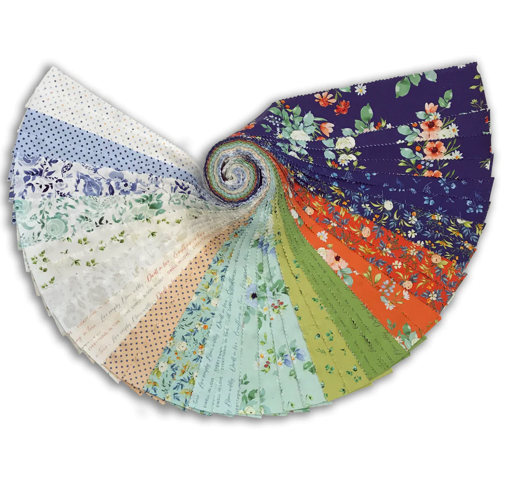 Clothworks - Bloom Wildly Strip Roll - 40 Strips