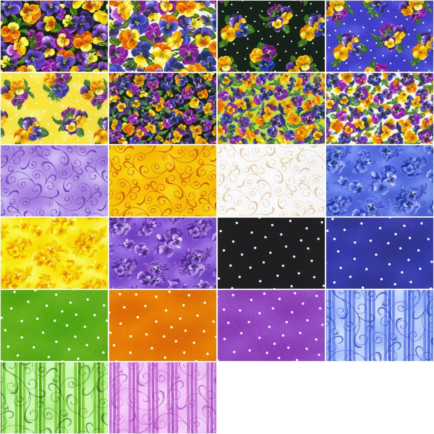Robert Kaufman Brightly So Roll-up - 40 Strip Roll