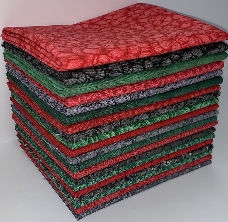Christmas Night Fat Quarter Bundle - 20 Fabrics, 20 Total Fat Quarters