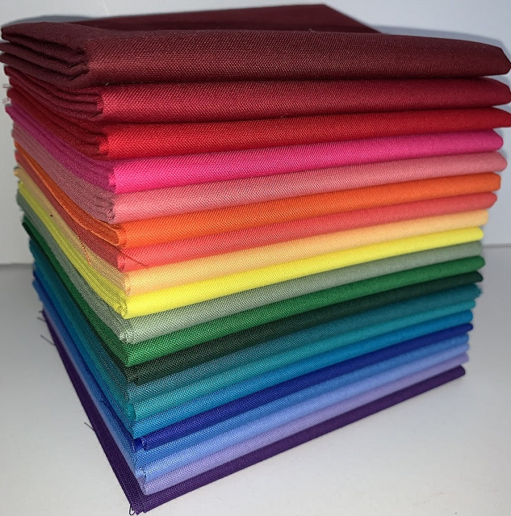 Classic Color Solid Fat Quarter Bundle - 20 Total Fat Quarters