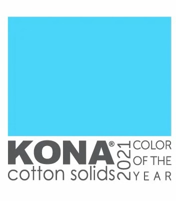 Robert Kaufman Kona COTY 2021 - Horizon - Color of the Year Roll-up - 40 Strip Roll
