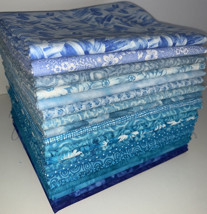 Crystal Clearwater Fat Quarter Bundle - 20 Fabrics, 20 Total Fat Quart –