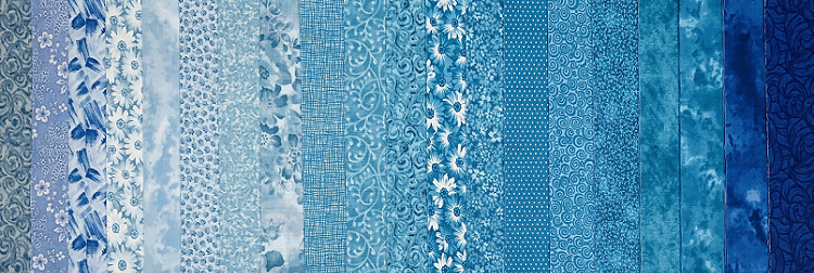 Crystal Clearwater Fat Quarter Bundle - 20 Fabrics, 20 Total Fat Quarters
