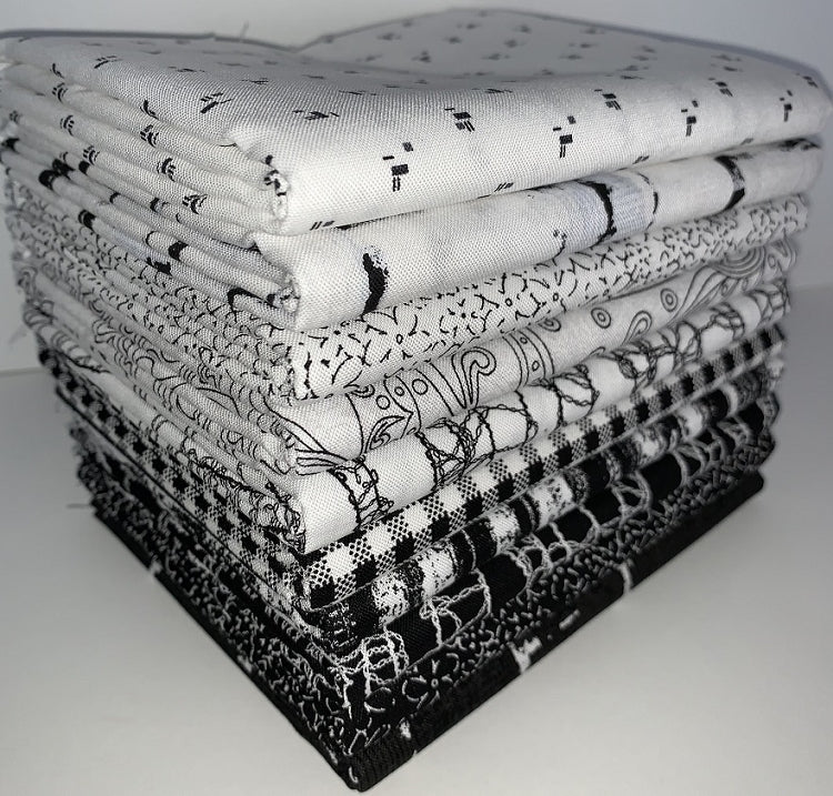 Marcus Fabrics "Domino Duo" Half-yard Bundle - 10 Fabrics, 5 Total Yards