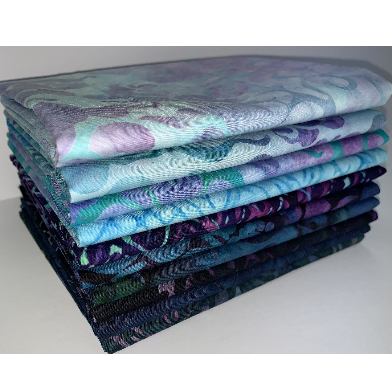 Robert Kaufman Evening Glow Batik Fat Quarter Bundle - 10 Fabrics, 10 Total Fat Quarters