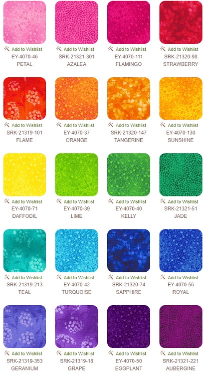 Robert Kaufman Fusions BRIGHT Roll-up - 40 Strip Roll