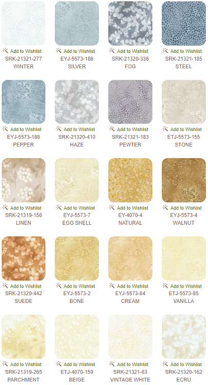 Robert Kaufman Fusions NOT QUITE WHITE Roll-up - 40 Strip Roll