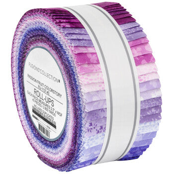 Robert Kaufman Fusions By Studio RK - Passion Fruit Colorstory - 40 Strip Roll-up