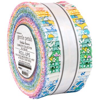 Robert Kaufman Gentle Petals Roll-up - 40 Strip Roll