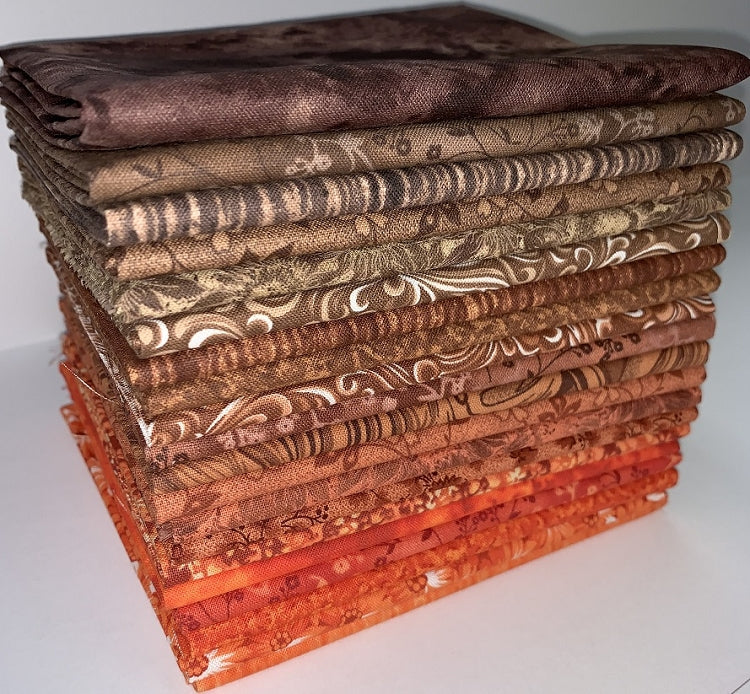 Glowing Embers Fat Quarter Bundle - 20 Fabrics, 20 Total Fat Quarters 