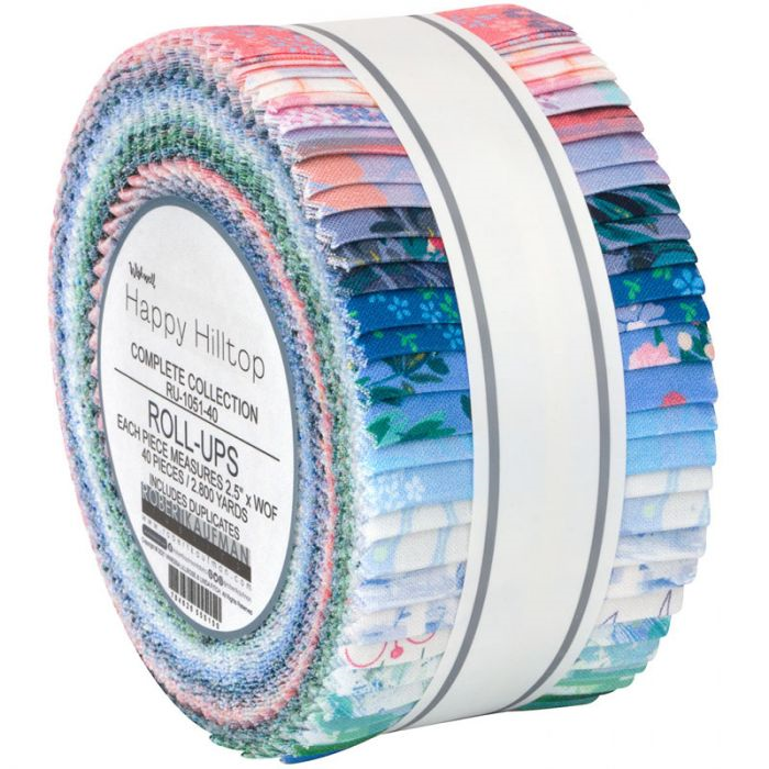 Robert Kaufman Happy Hilltop Roll-up - 40 Strip Roll