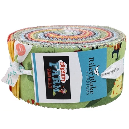 Riley Blake Harmony Farm by Shawn Wallace - 40 Strip Rolie Polie