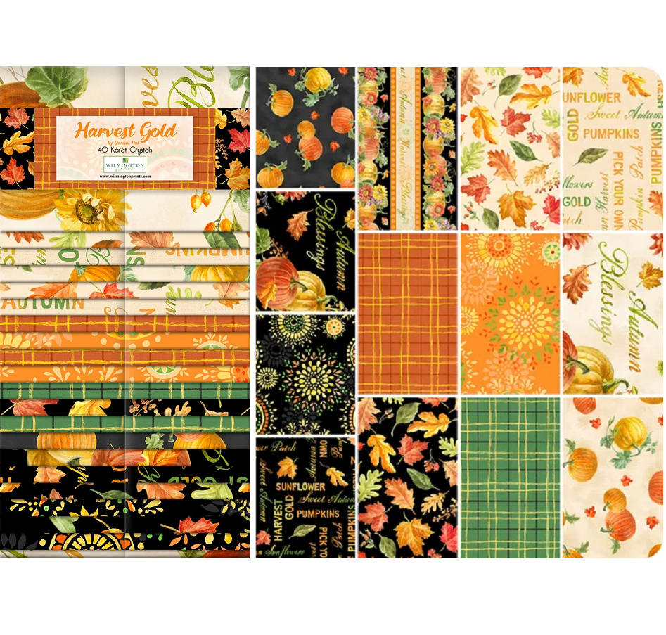 Wilmington Prints - 40 Karat Crystals - Harvest Gold