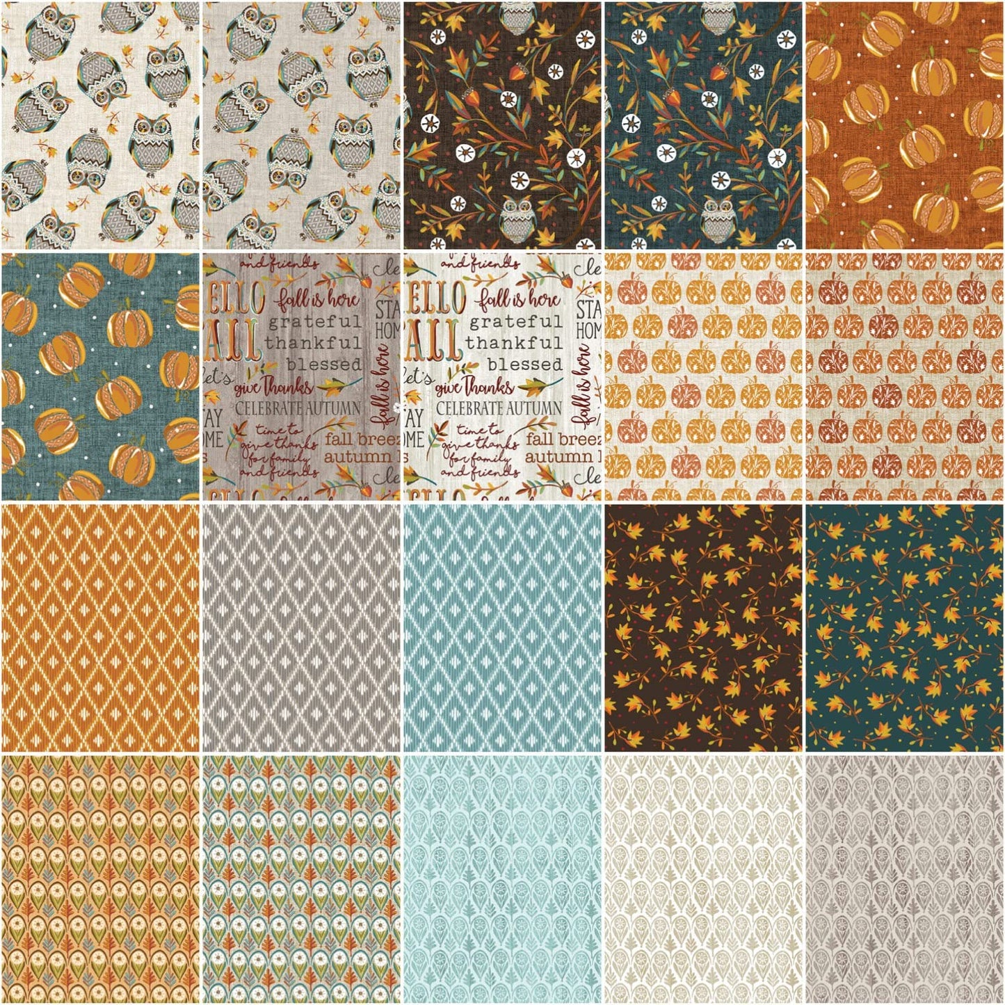 Benartex Hello Fall Strip-pies - 40 2.5" Strips Flat Pack