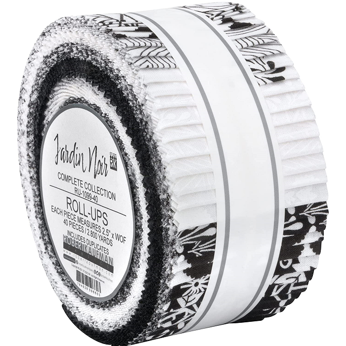 Robert Kaufman Jardin Noir Roll-up - 40 Strip Roll