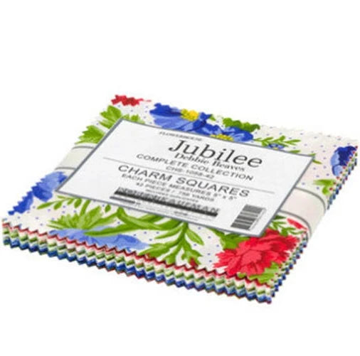 Charm Pack 5x5 Squares - Robert Kaufman "Jubilee" - 40 5" Squares