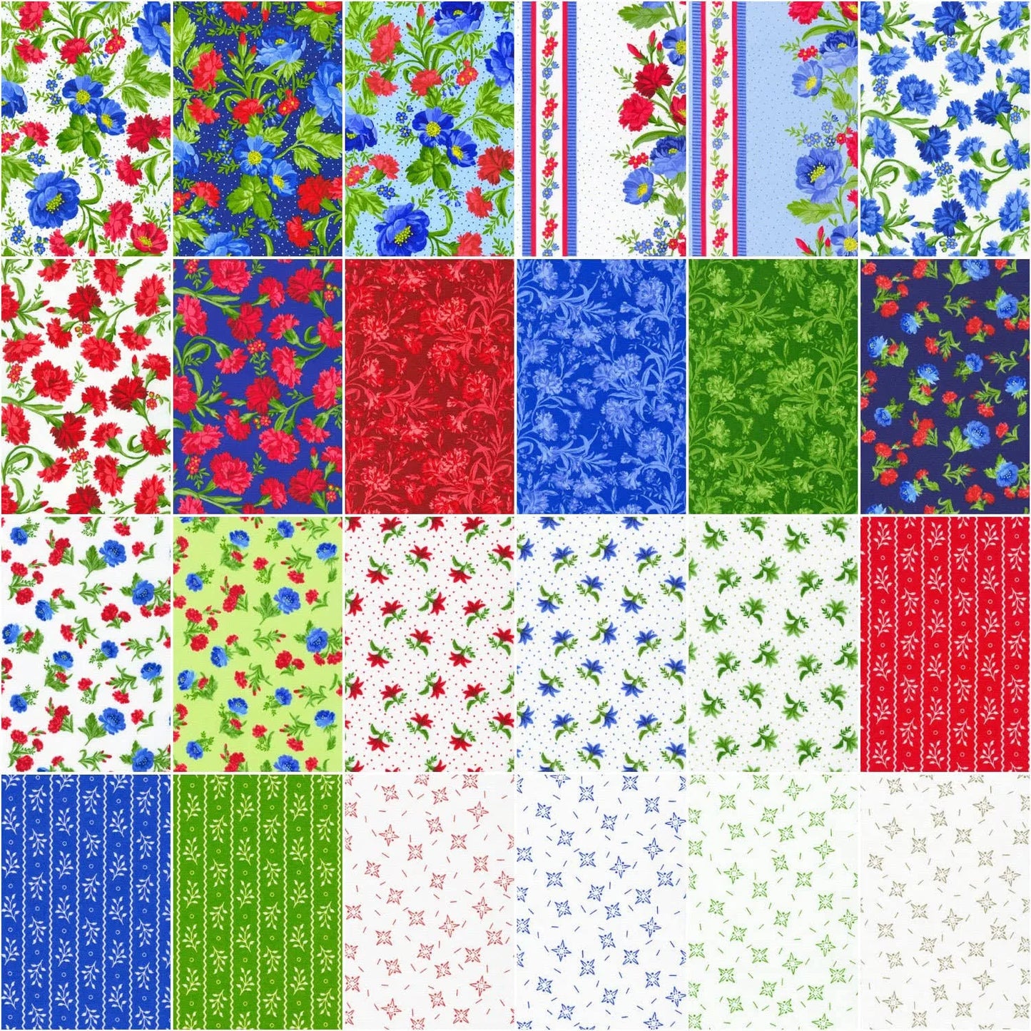 Charm Pack 5x5 Squares - Robert Kaufman "Jubilee" - 40 5" Squares