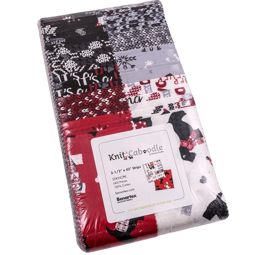 Benartex Knit & Caboodle Strip-pies - 40 2.5" Strips Flat Pack