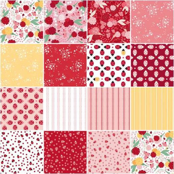 Clothworks - Ladybug Mania Strip Roll - 40 Strips