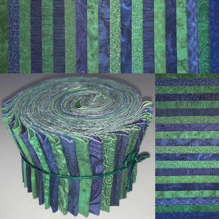 The "Man" Roll 2 (No Florals!) 2.5" Roll - 20 Fabrics, 20 Total Strips
