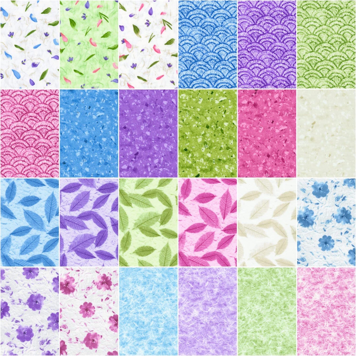 Charm Pack 5x5 Squares - Robert Kaufman "Natural Textures" - 40 5" Squares