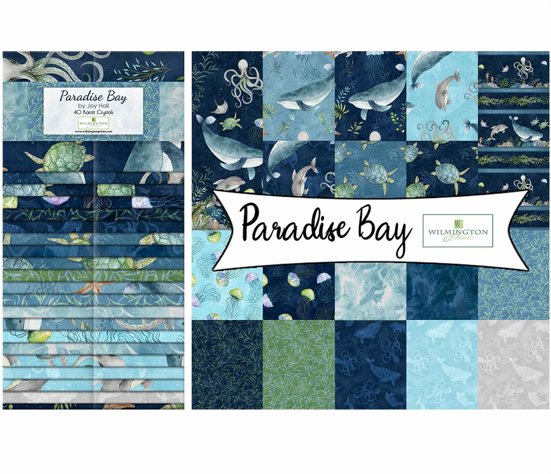 Wilmington Prints - 40 Karat Crystals - Paradise Bay