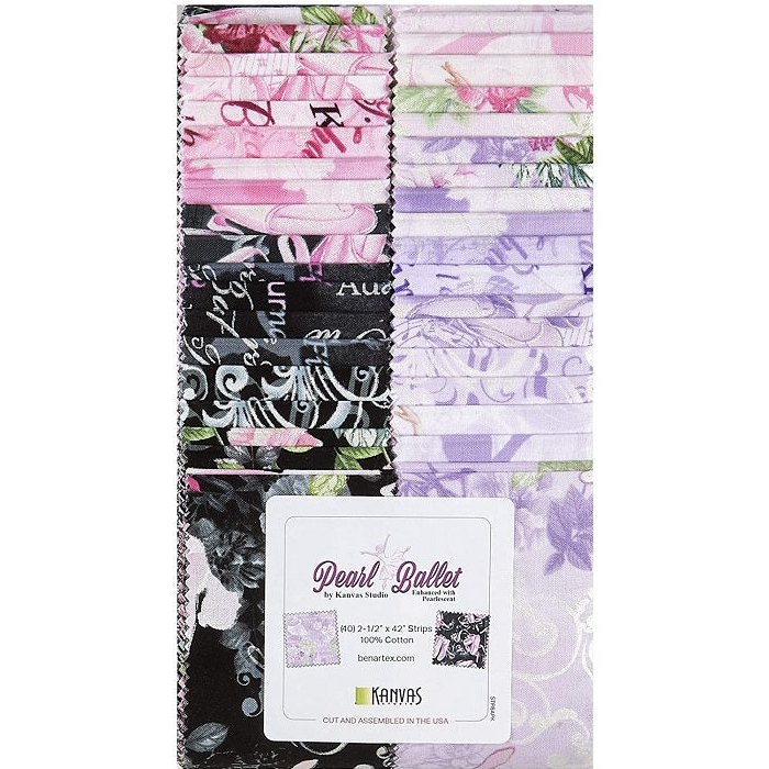 Benartex Pearl Ballet Strip-pies - 40 2.5" Strips
