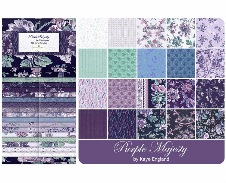 Wilmington Prints - 40 Karat Crystals - Purple Majesty
