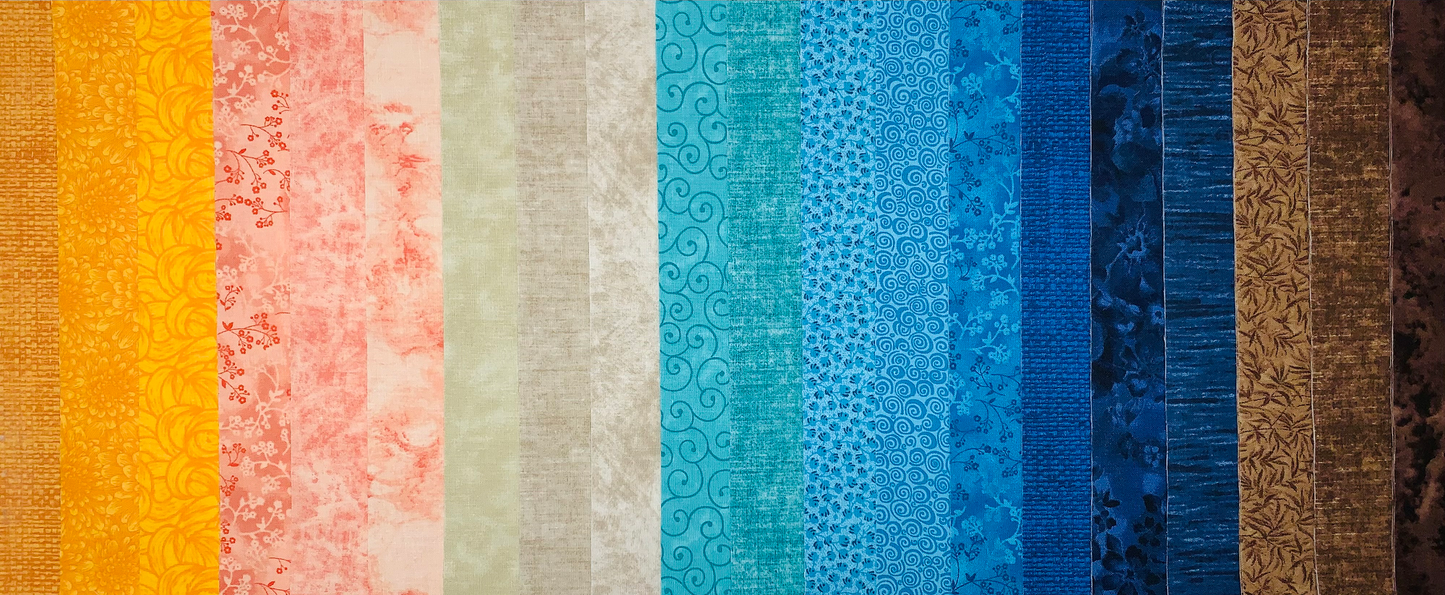 Modern Retro 2.5" Roll - 20 Fabrics, 20 Strips