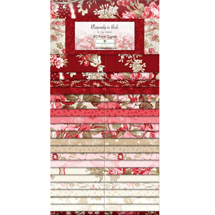 Wilmington Prints - 40 Karat Crystals - Rhapsody in Reds