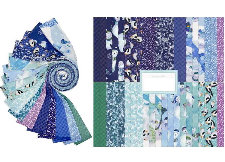 Clothworks - Snowville - 40 Strips