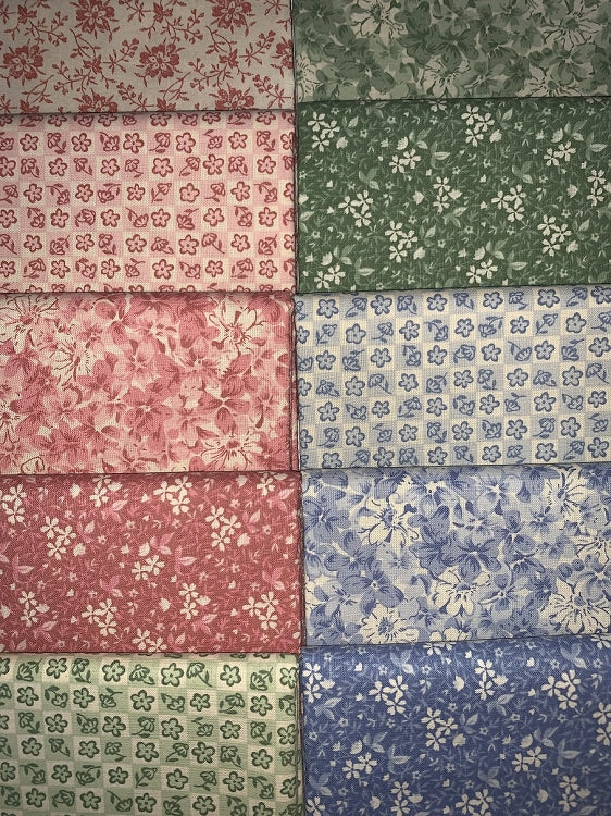 Soft Botanicals Half-yard Bundle - 10 Fabrics, 5 Total Yards