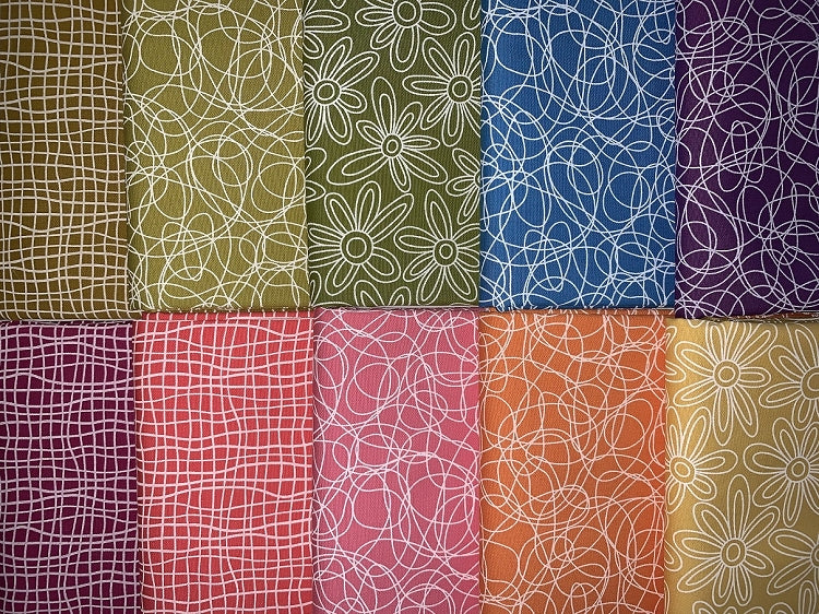 Andover Sugar Pop Half-yard Bundle - 10 Fabrics, 5 Total Yards