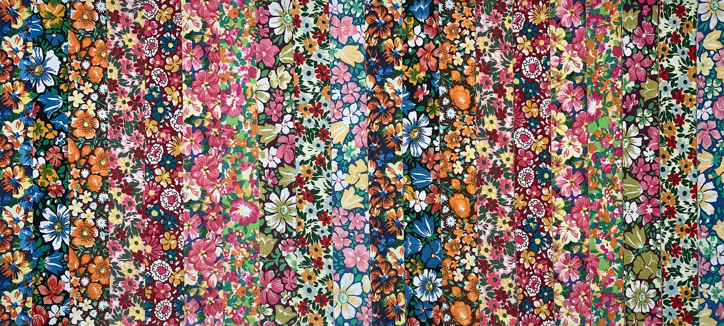 Craft Tropical Garden 2.5" Roll - 20 Fabrics, 20 Total Strips