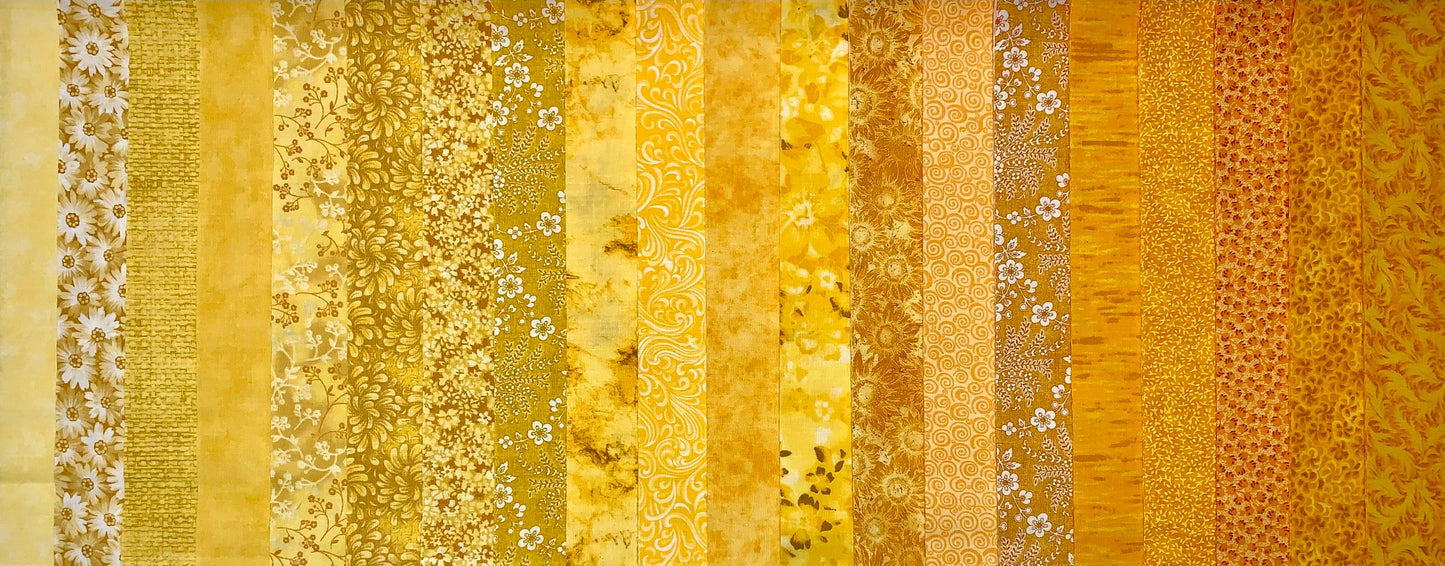 Sunlight 2.5" Roll - 20 Fabrics, 20 Total Strips