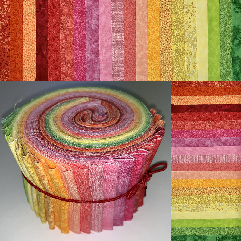Sunrise 2.5" Roll - 20 Fabrics, 20 Total Strips